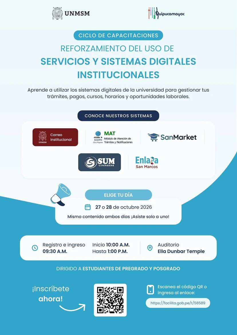 Capacitaciones Conectate a San Marcos